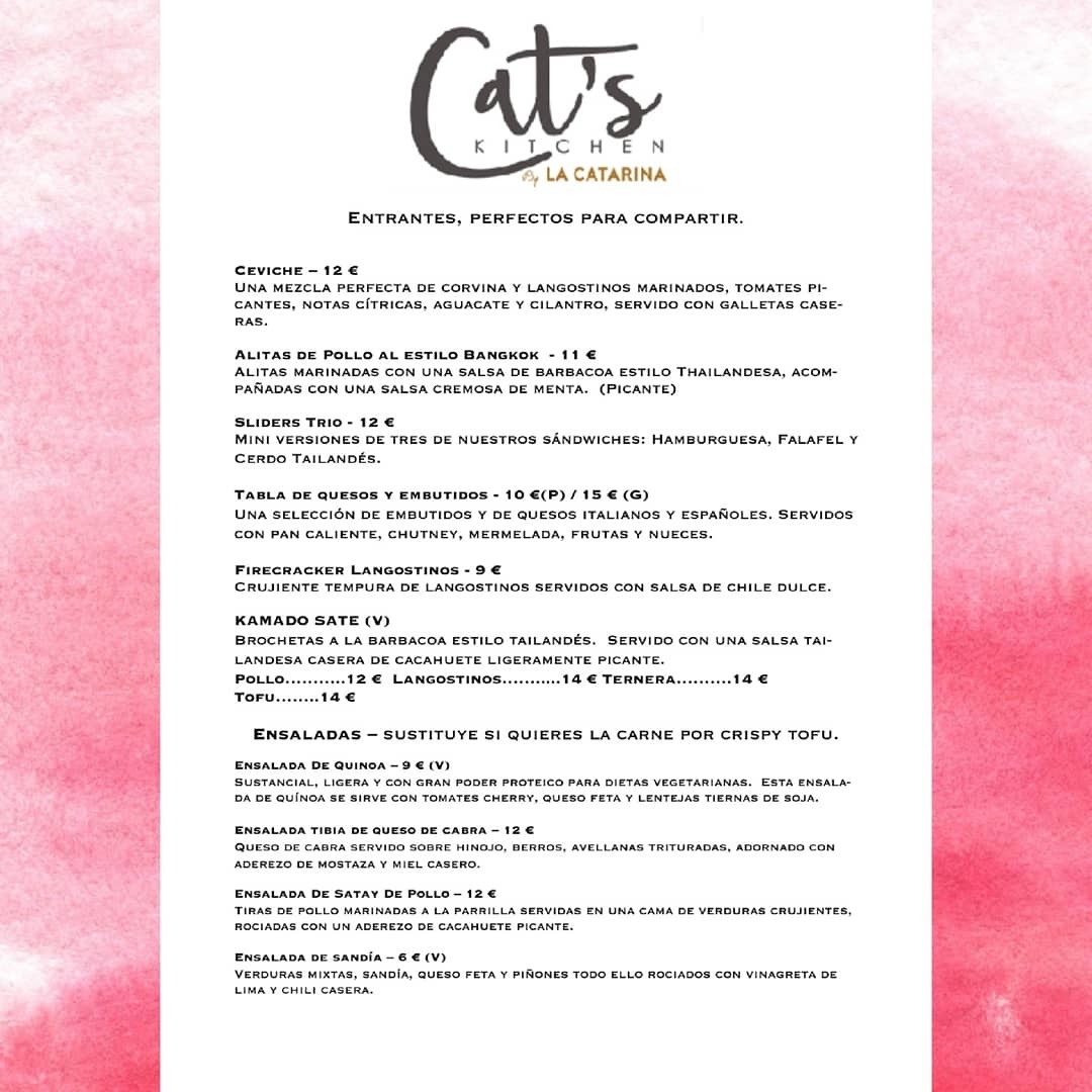 Menu Cats Kitchen / La Catarina Craft Beer-6