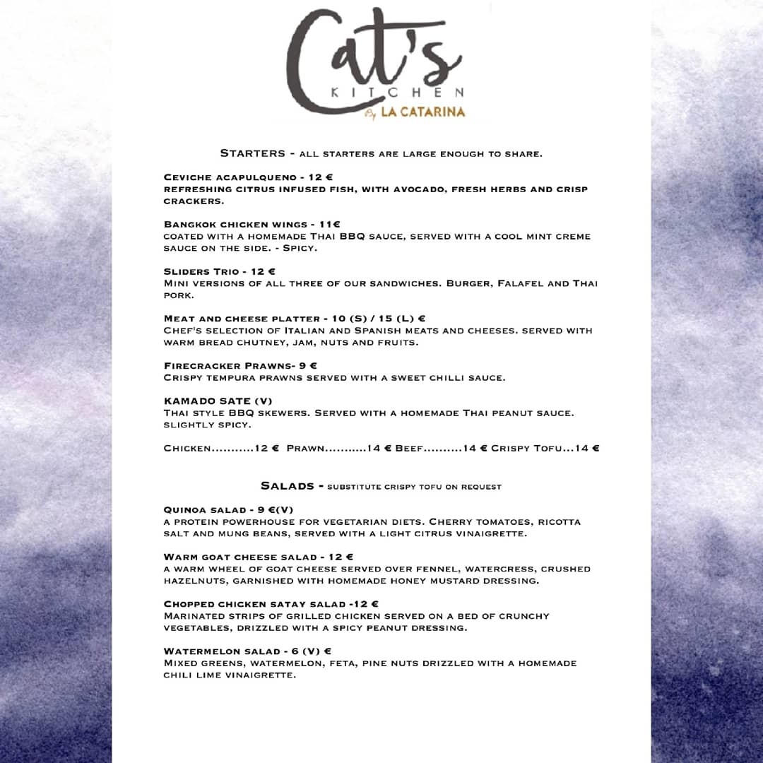Menu Cats Kitchen / La Catarina Craft Beer-9